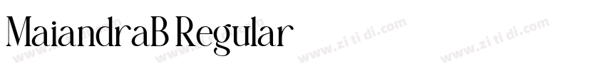 MaiandraB Regular字体转换 MaiandraB Regular字体转换